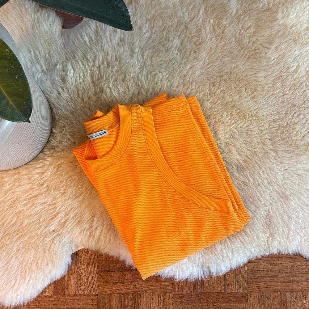 Zara Orange Casual Maxi Dress - Picture 6 of 6